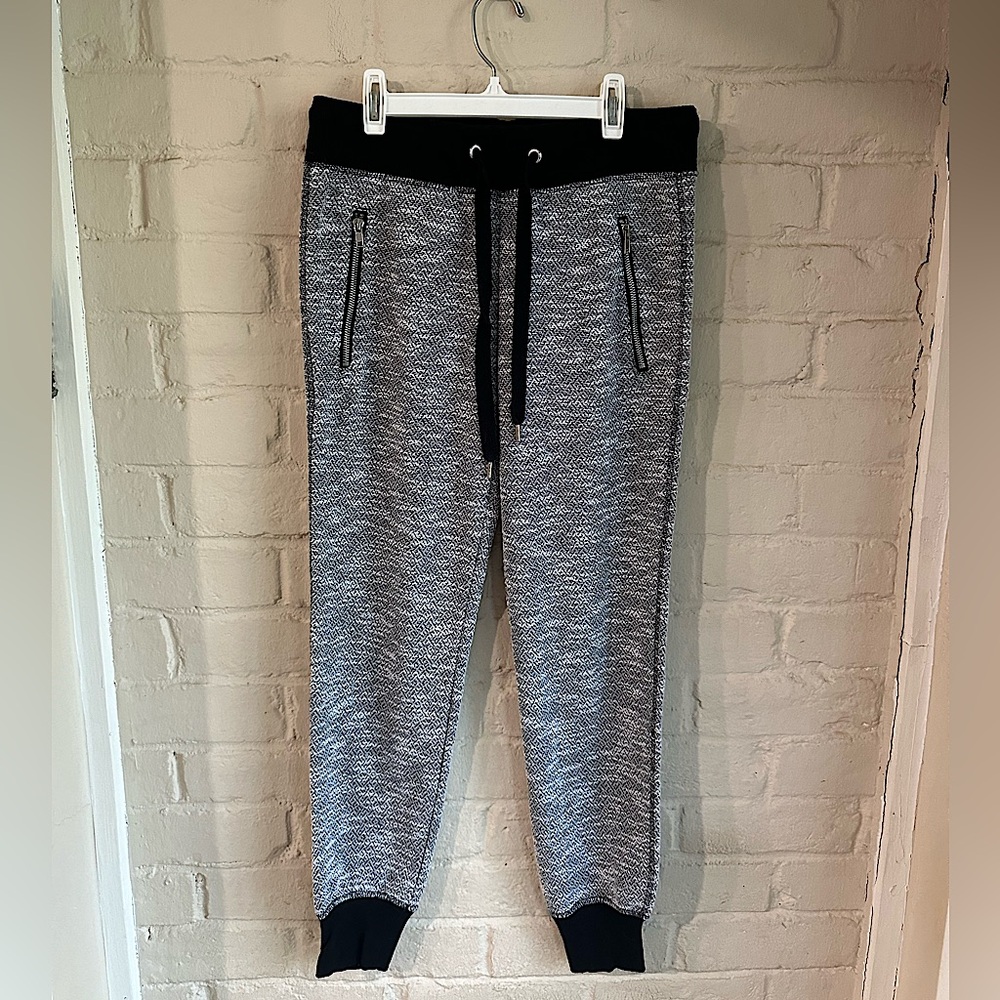 Green Tea size small gray black white athleisure athletic jogger pants